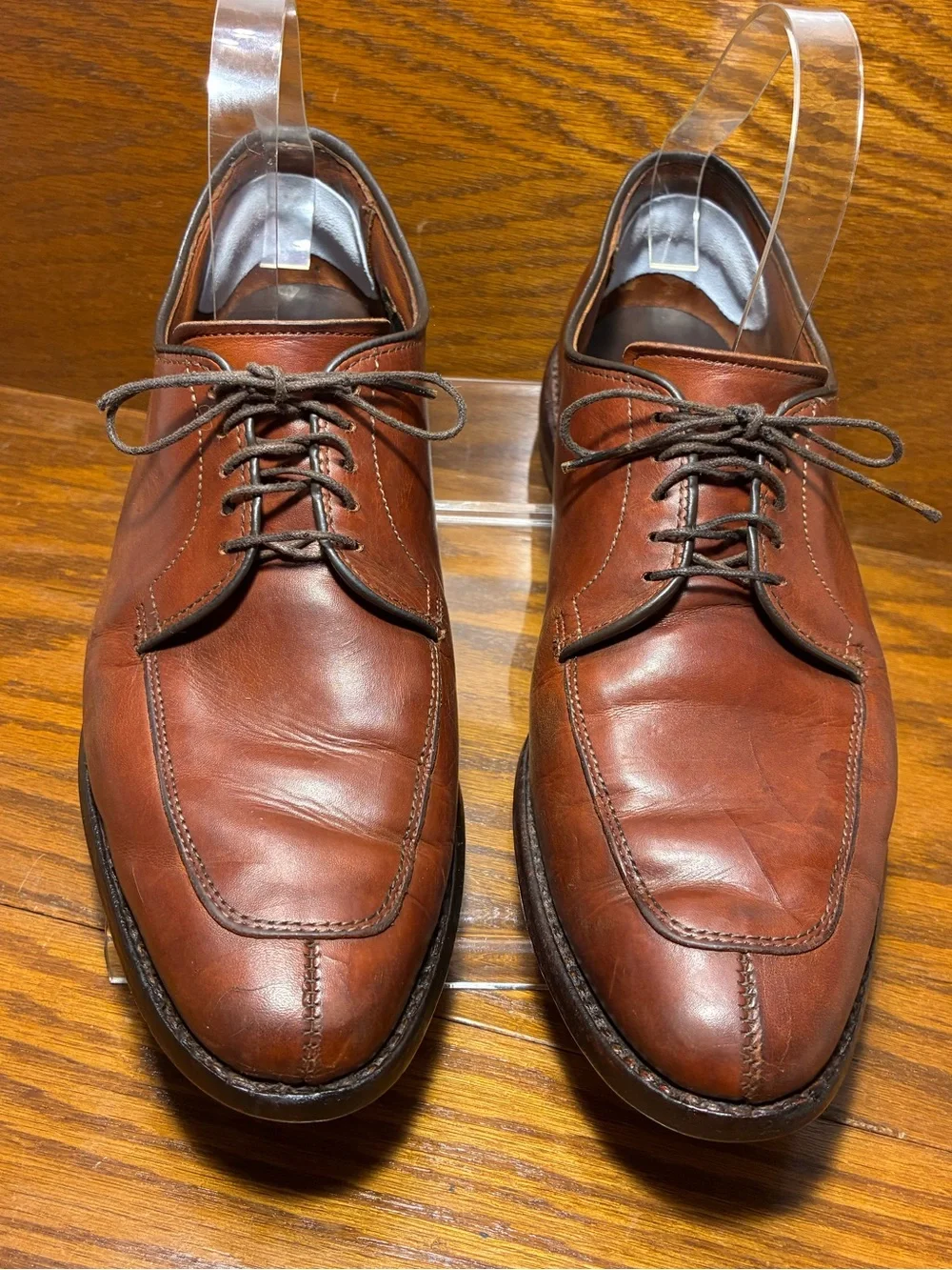 Allen Edmonds Delray USA Made Split Toe Derby Shoes Brown Men’s 10.5